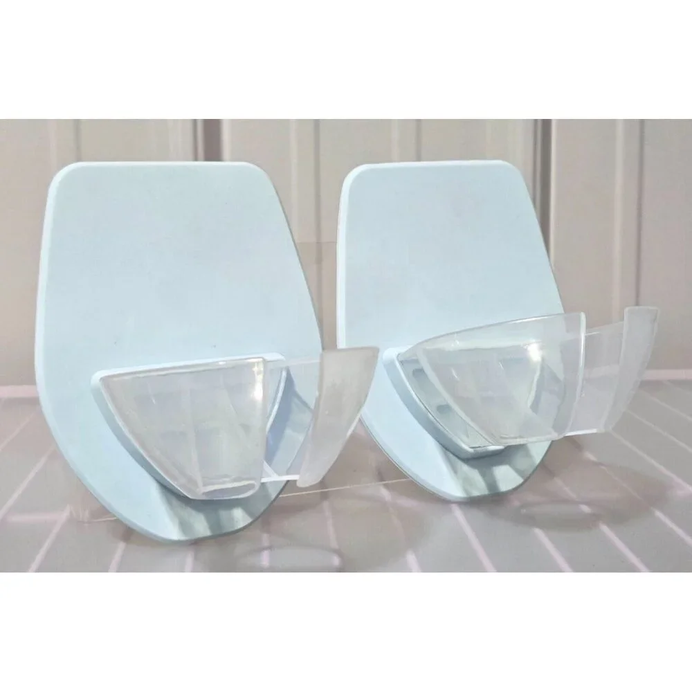 Wine Glass 2 Count Adhesive Holder for Tile or Glass Use Bathtubs Kitchens More